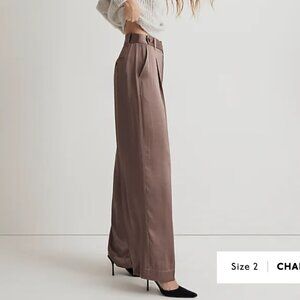 Madewell Wide-Leg Trousers in Brown
